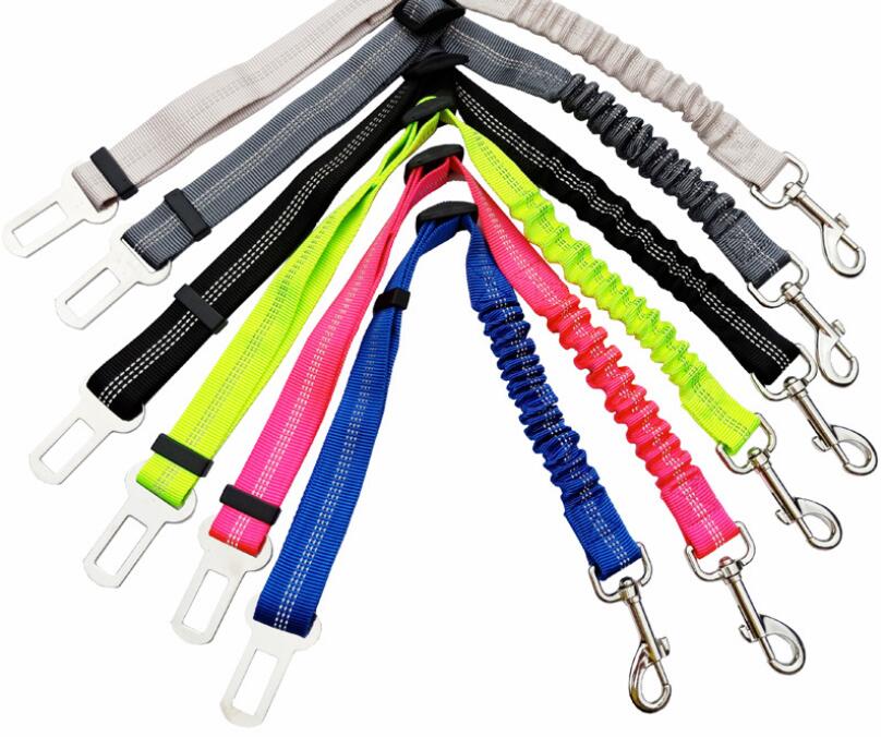 Adjustable Reflective Dog Car Seat Belt for Safety