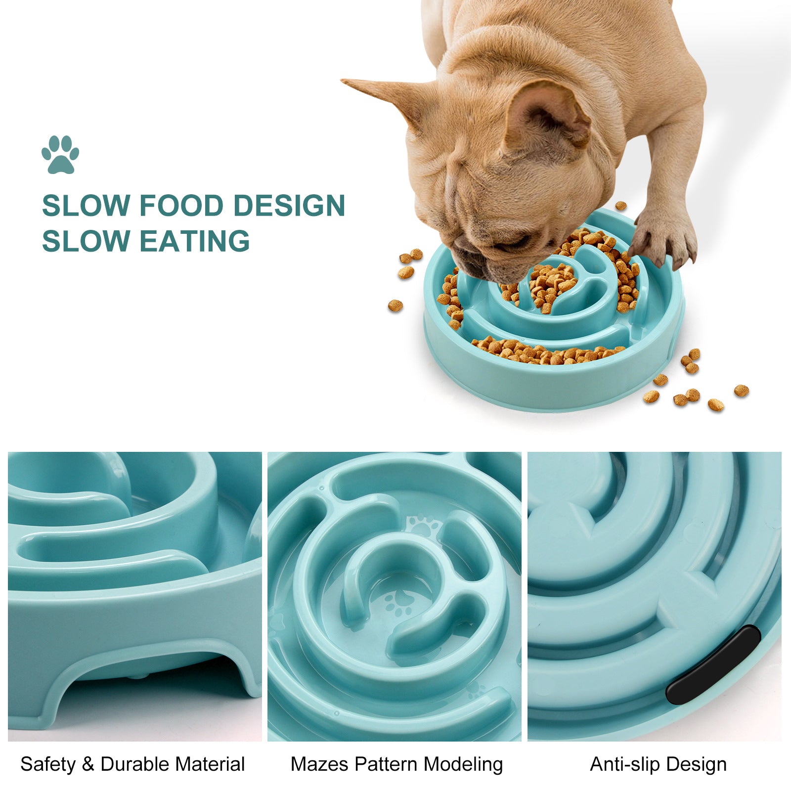 Slow Feeder Pet Bowl for Meals