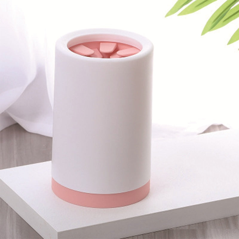 Portable Pet Paw Cleaner Cup with Soft Silicone Brush
