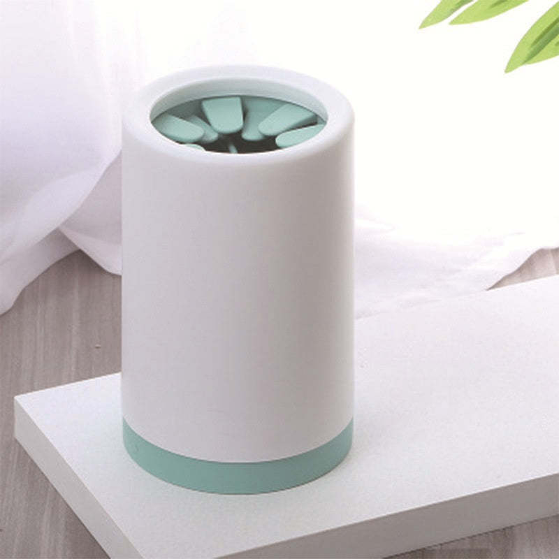 Portable Pet Paw Cleaner Cup with Soft Silicone Brush