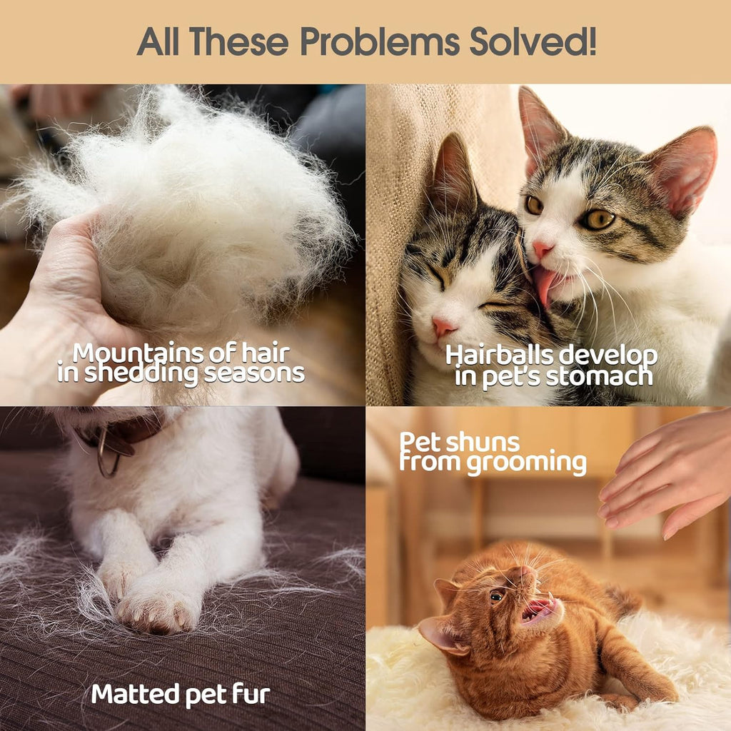 2-in-1 Soft Grooming and Deshedding Gloves for Long and Short Hair Pets
