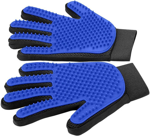 2-in-1 Soft Grooming and Deshedding Gloves for Long and Short Hair Pets