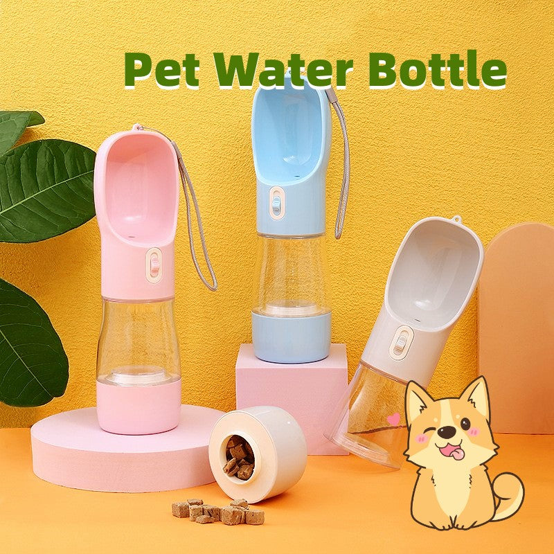 Portable Pet Water Bottle & Feeder